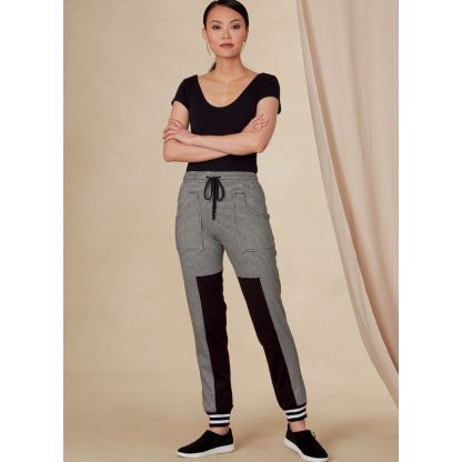Patron Vogue 1828 A - Jogger à taille élastiquée avec poches avant 2