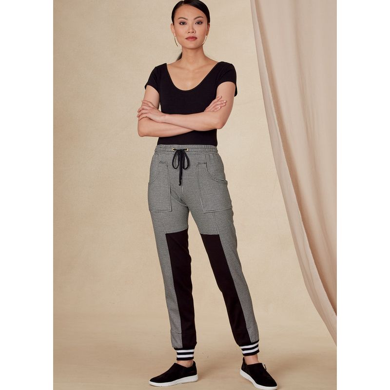 Patron Vogue 1828 A - Jogger à taille élastiquée avec poches avant