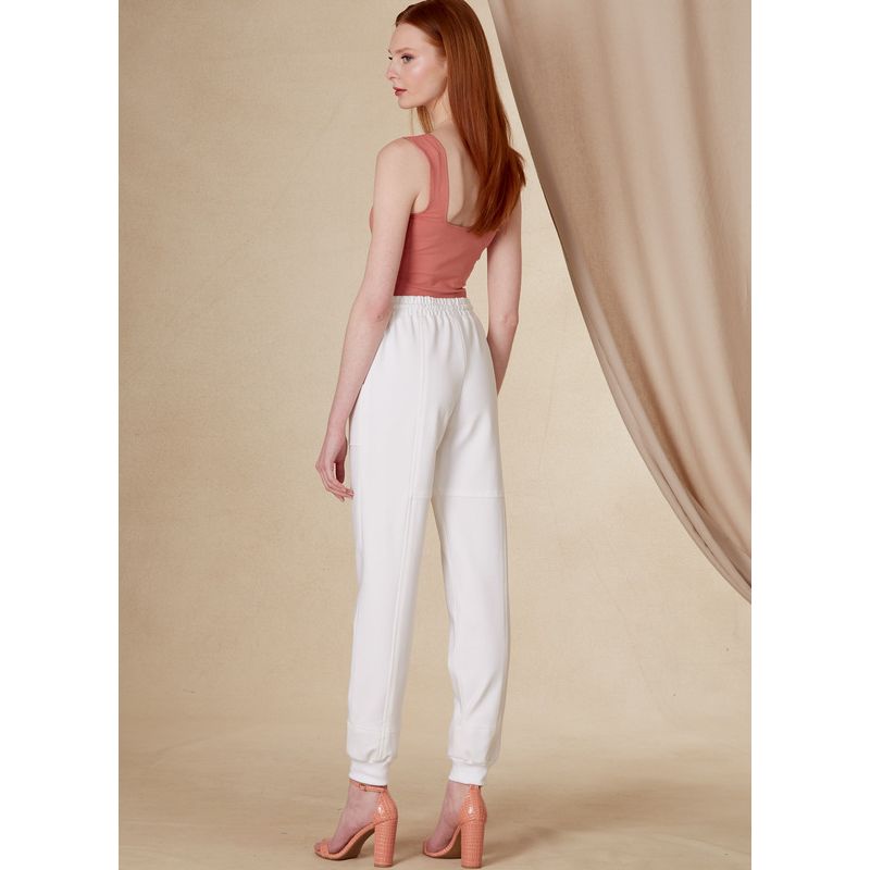 Patron Vogue 1828 A - Jogger à taille élastiquée avec poches avant