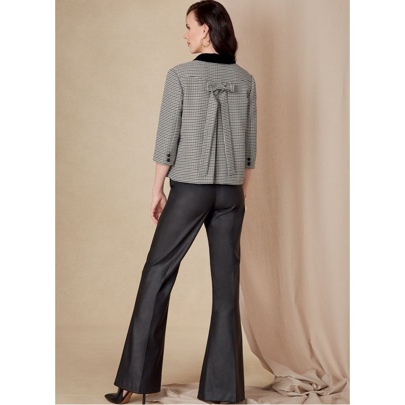 Patron Vogue 1831 F5 - Ensemble femme : blazer court et pantalon large