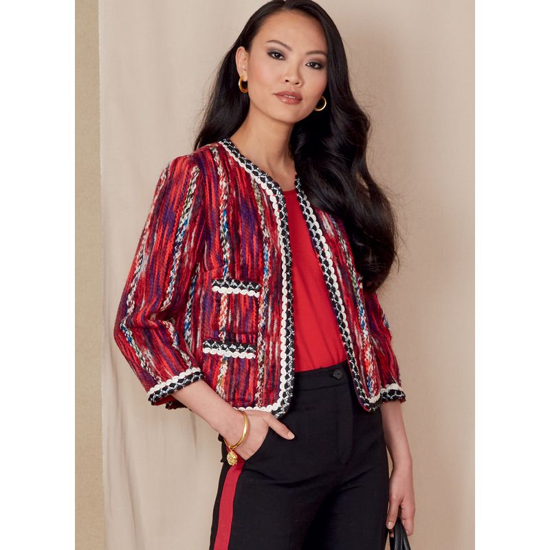 Patron Vogue 1830 F5 - Ensemble femme : veste cintrée et pantalon ample