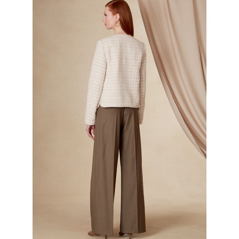 Patron Vogue 1830 F5 - Ensemble femme : veste cintrée et pantalon ample