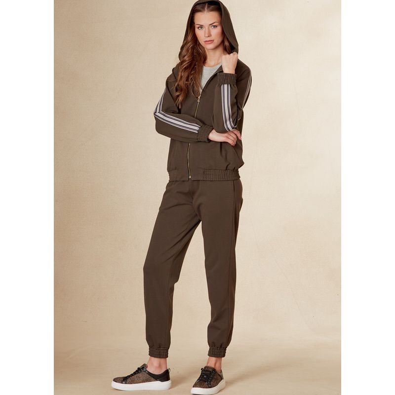 Patron Vogue 1832 A - Ensemble femme : blouson à fermeture éclair et jogger