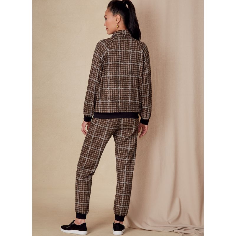 Patron Vogue 1832 A - Ensemble femme : blouson à fermeture éclair et jogger
