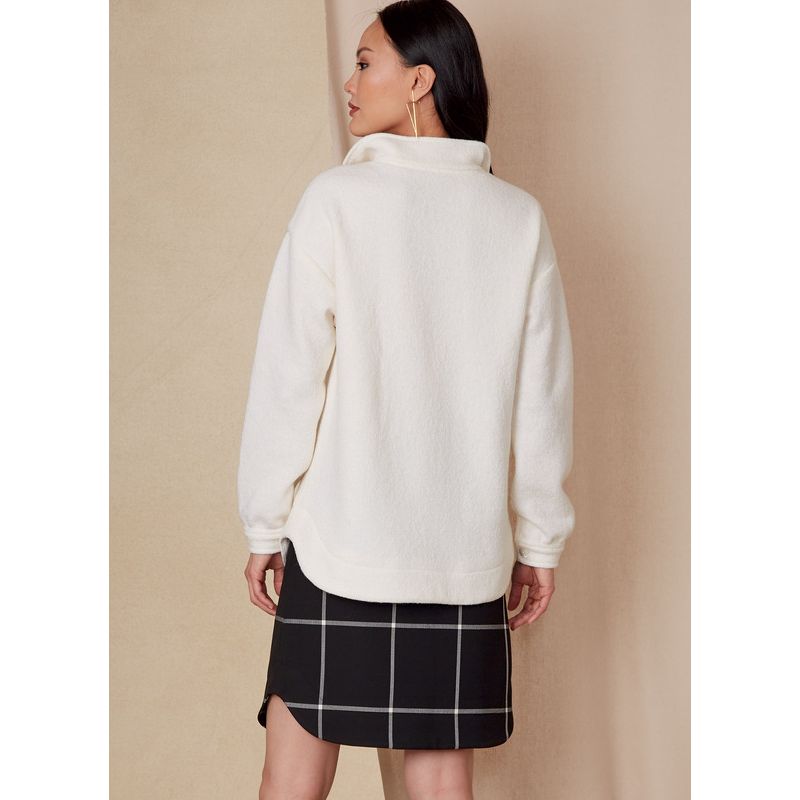 Patron Vogue 1833 A - Ensemble femme : top, chemise, jupe et pantalon