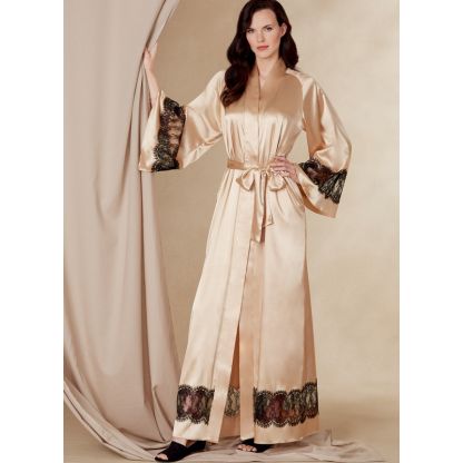 Patron Vogue 1834 B5 - Ensemble lingerie femme : peignoir, nuisette, short et robe 2