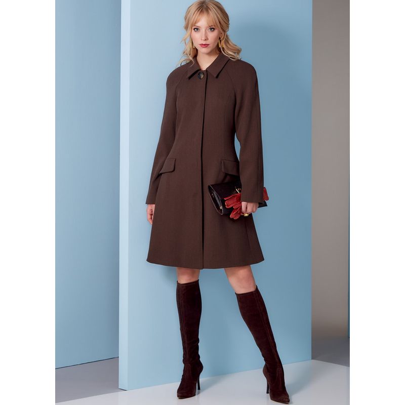 Patron Vogue 1836 B5 - Manteau femme à manches raglan
