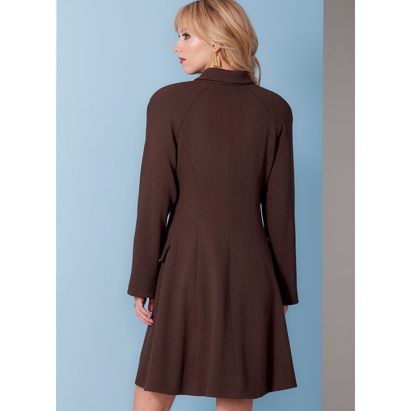 Patron Vogue 1836 B5 - Manteau femme à manches raglan