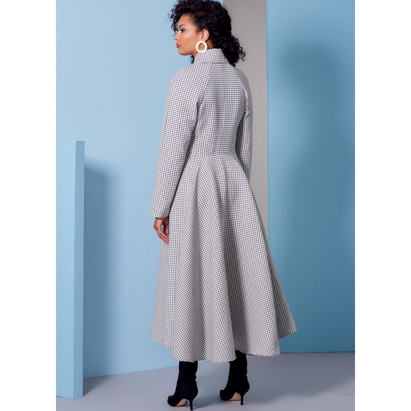 Patron Vogue 1837 F5 - Manteau femme croisé façon redingote