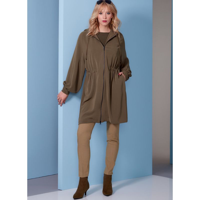 Patron Vogue 1840 A - Veste femme zippée à manches raglan et taille resserrée