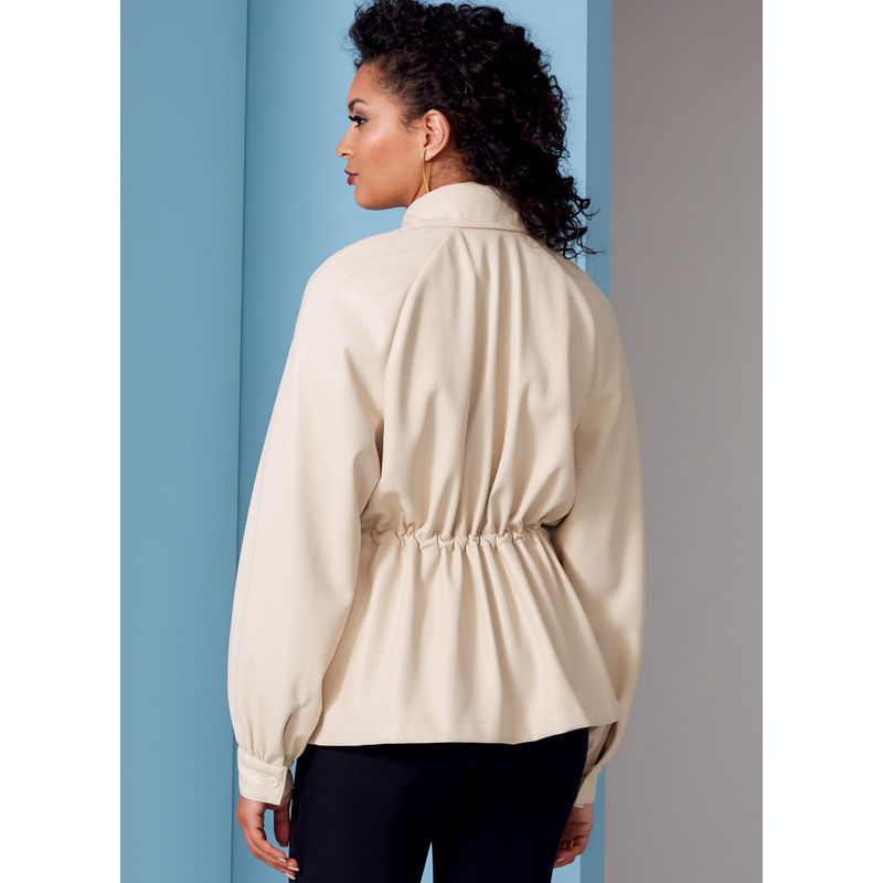 Patron Vogue 1840 A - Veste femme zippée à manches raglan et taille resserrée
