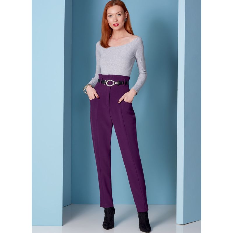 Patron Vogue 1848 F5 - Pantalon court à taille haute, style carotte