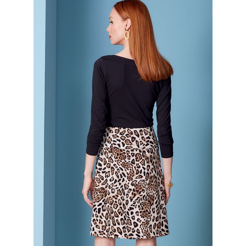 Patron Vogue 1850 B5 - Jupe portefeuille à coupe asymétrique