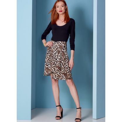 Patron Vogue 1850 F5 - Jupe portefeuille à coupe asymétrique 2