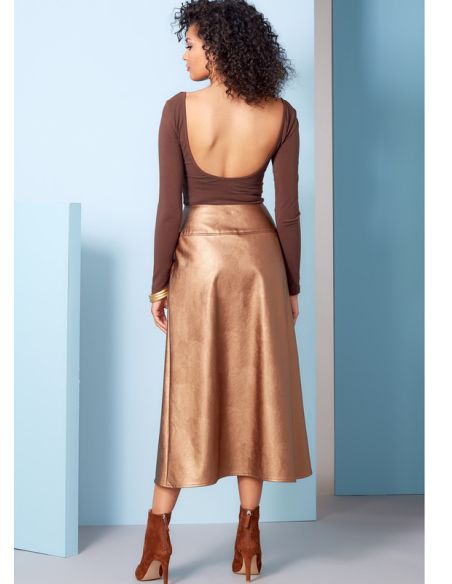 Patron Vogue 1850 F5 - Jupe portefeuille à coupe asymétrique