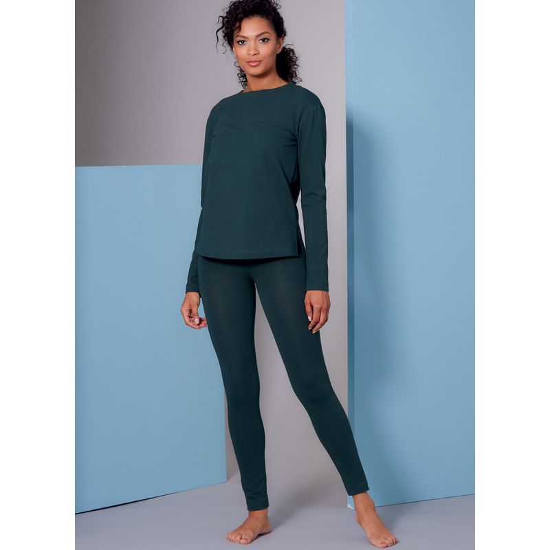 Patron Vogue 1852 A - Ensemble : robe, top, tunique et legging