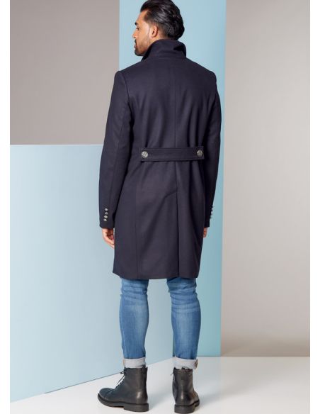 Patron Vogue 1853 MXX - Manteau homme style caban croisé