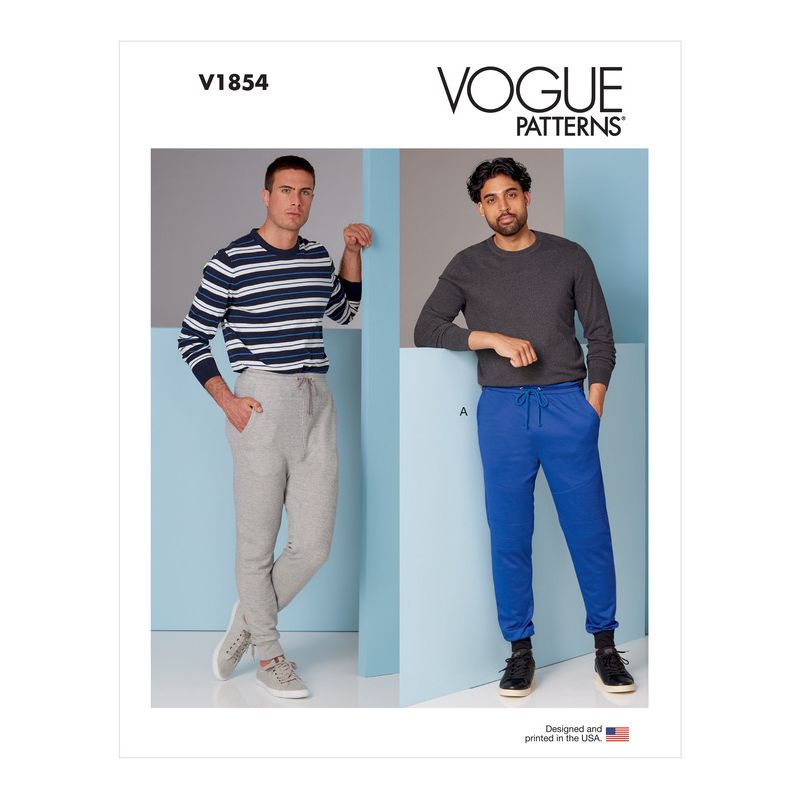 Patron Vogue 1854 MUU - Pantalon homme pour jogging