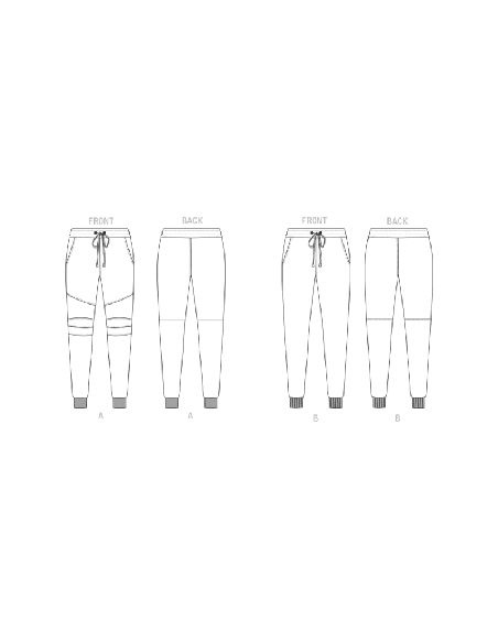 Patron Vogue 1854 MXX - Pantalon homme pour jogging