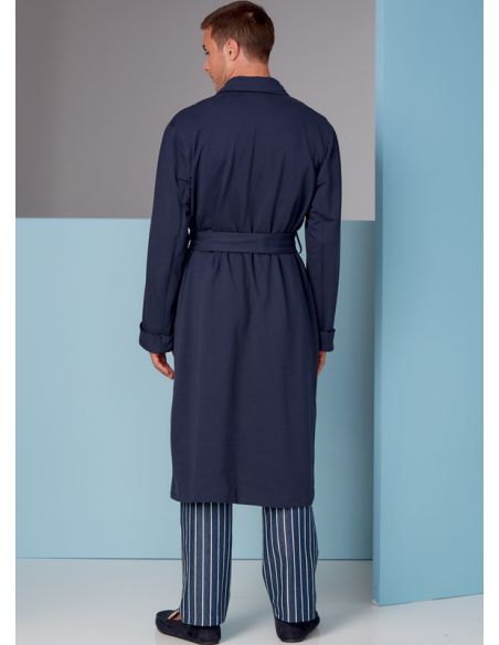 Patron Vogue 1855 MXX - Robe de chambre homme croisée à ceinture