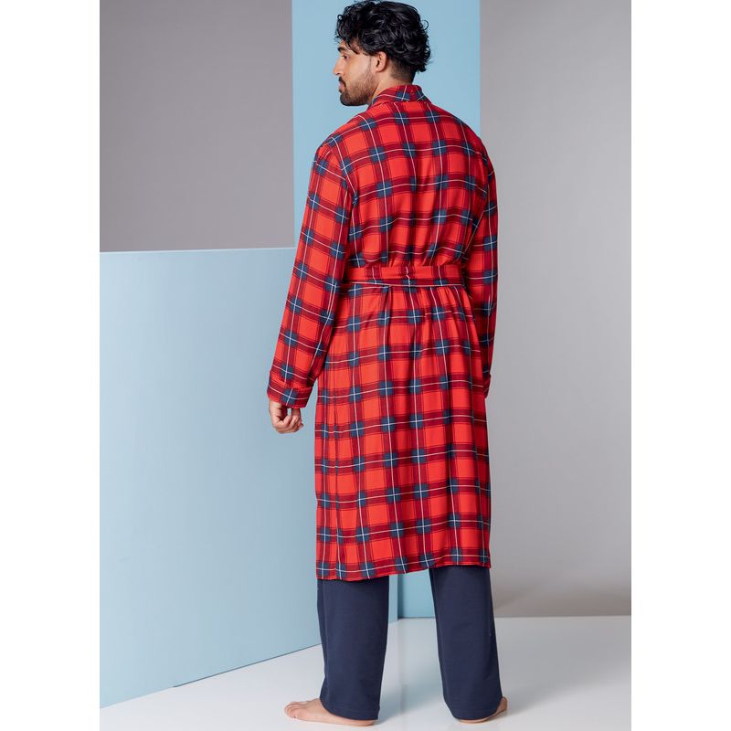 Patron Vogue 1855 MXX - Robe de chambre homme croisée à ceinture