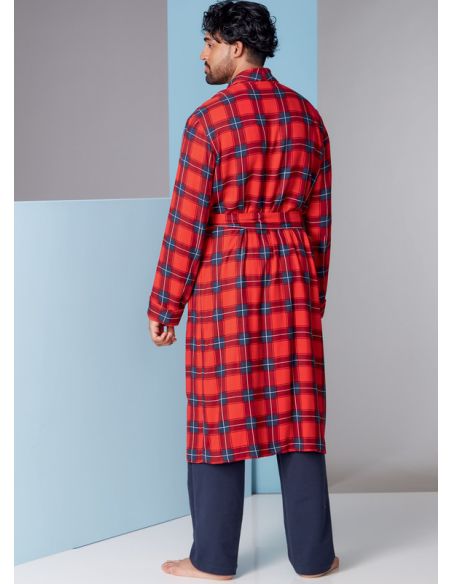 Patron Vogue 1855 MXX - Robe de chambre homme croisée à ceinture