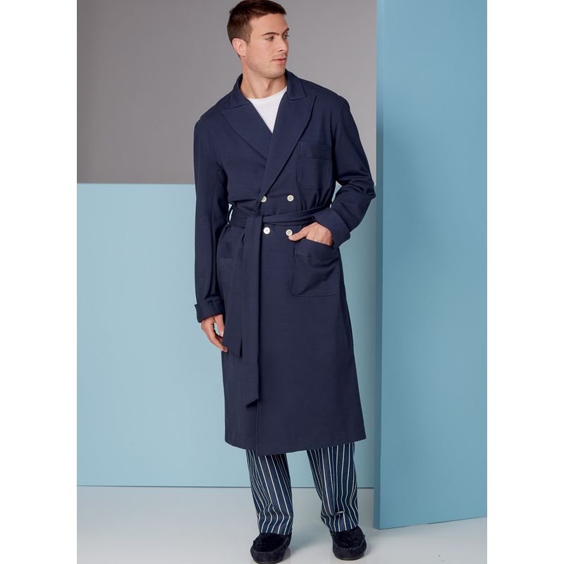 Patron Vogue 1855 MXX - Robe de chambre homme croisée à ceinture