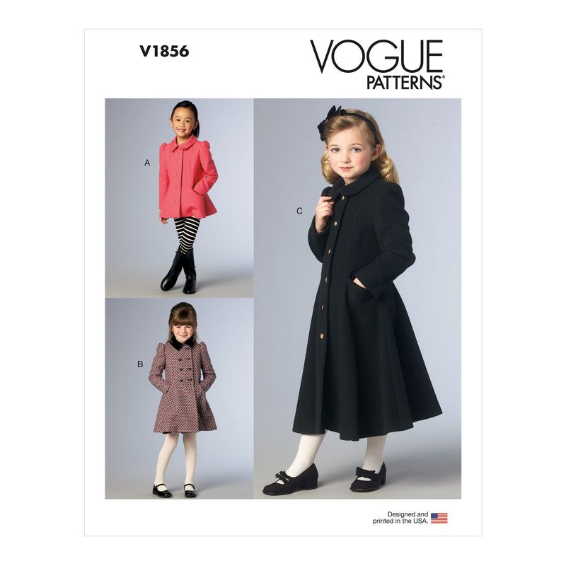 Patron Vogue 1856 CDD - Manteau et veste style redingote