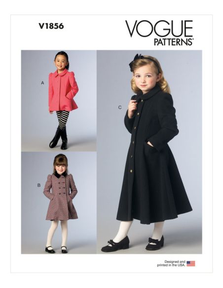 Patron Vogue 1856 CDD - Manteau et veste style redingote