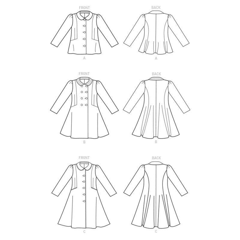 Patron Vogue 1856 CL - Manteau et veste style redingote