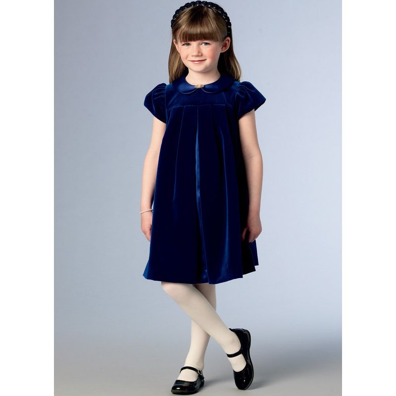 Patron Vogue 1857 CDD - Robe évasée pour fille avec volant en bas