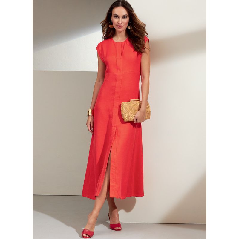 Patron Vogue 1859 B5 - Robe longue avec découpe empire