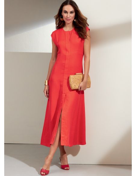 Patron Vogue 1859 B5 - Robe longue avec découpe empire