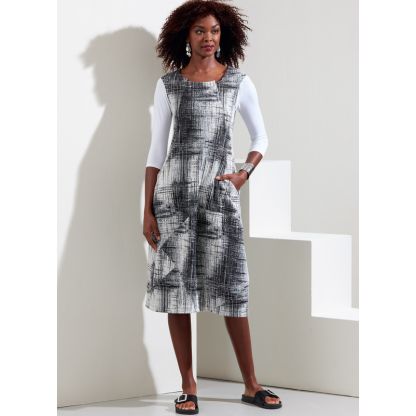 Patron Vogue 1860 A5 - Haut et robe en maille 2