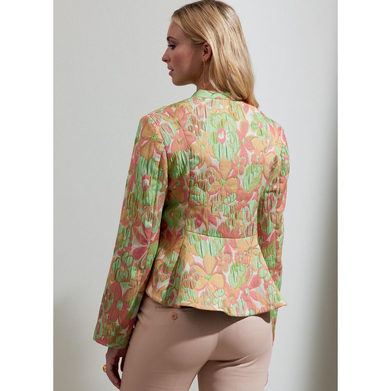 Patron Vogue 1865 F5 - Veste courte à fermeture zippée asymétrique