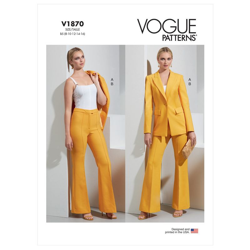 Patron Vogue 1870 B5 - Ensemble veste et pantalon