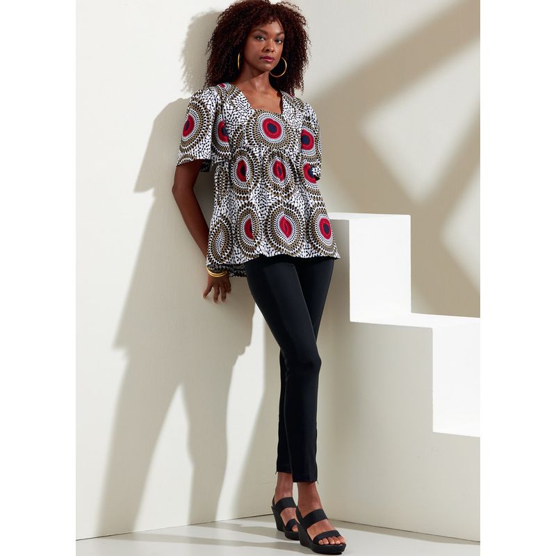 Patron Vogue 1871 F5 - Ensemble comprenant un top, un short et une jupe à élastique