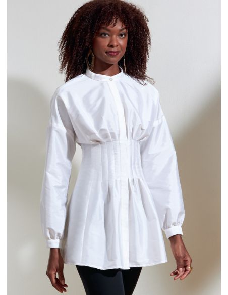 Patron Vogue 1874 A5 - Top avec plis piqués à la taille