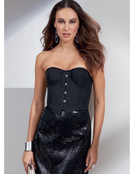 Patron Vogue 1876 B5 - Corset avec laçage au dos