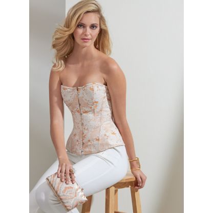 Patron Vogue 1876 F5 - Corset avec laçage au dos 2