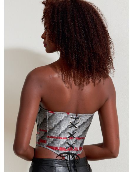Patron Vogue 1876 F5 - Corset avec laçage au dos