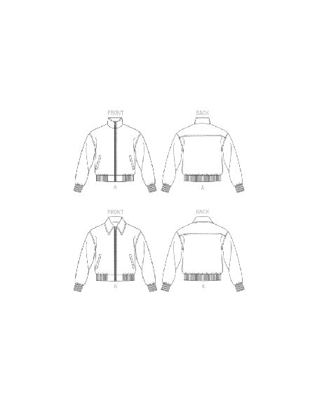 Patron Vogue 1877 XM - Blouson aviateur unisex