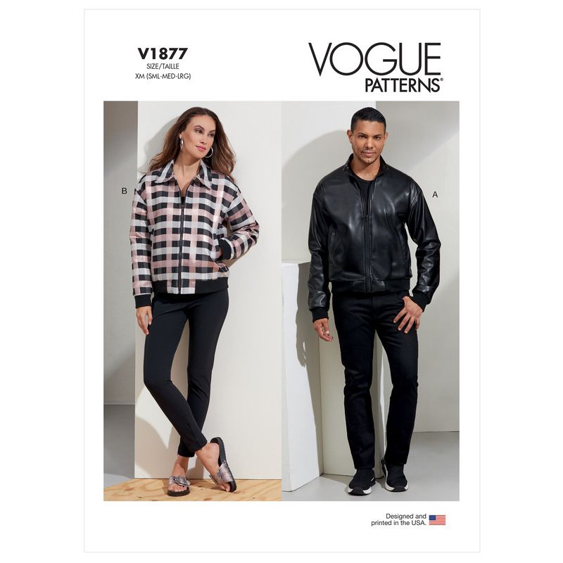 Patron Vogue 1877 XN - Blouson aviateur unisex