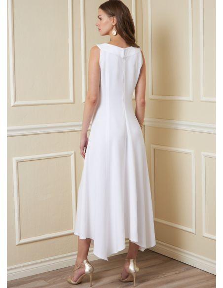 Patron Vogue 1878 E5 - Robe cintrée puis évasée