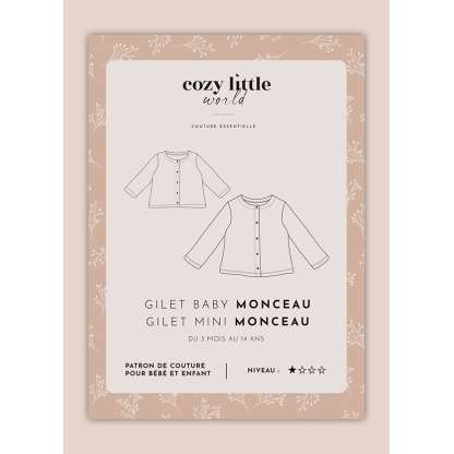 Patron Cozy Little World - Gilet Baby Monceau