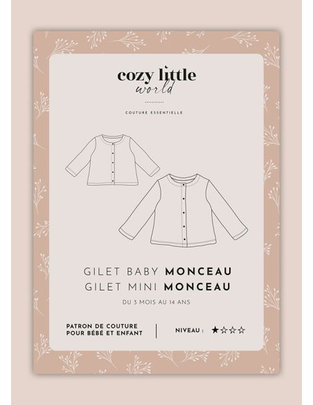 Patron Cozy Little World - Gilet Baby Monceau