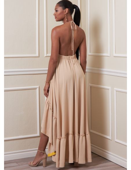 Patron Vogue 1881 Y - Robe à dos nu