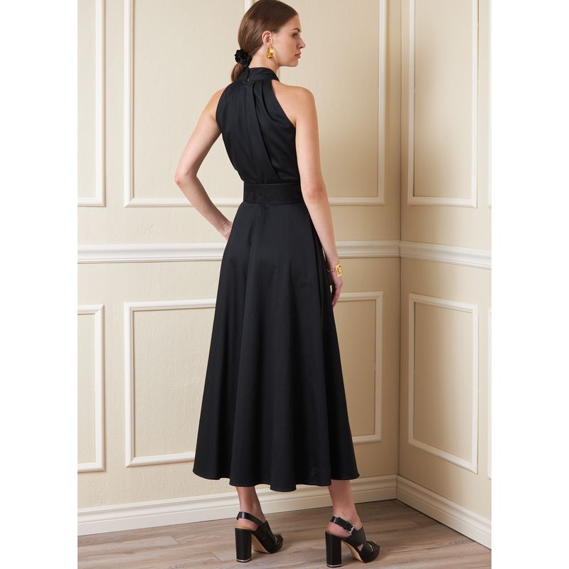 Patron Vogue 1883 A5 - Robe entrecroisée à dos nu