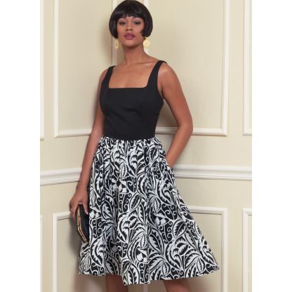 Patron Vogue 1884 E5 - Robe disponible pour tailles de bonnet A à D 2