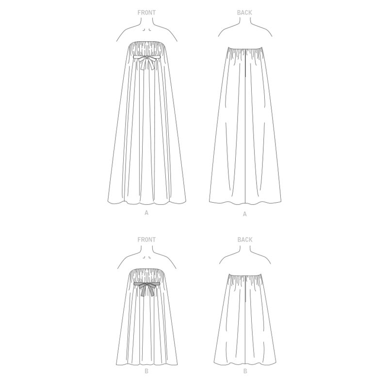 Patron Vogue 1885 F5 - Robe de soirée bustier